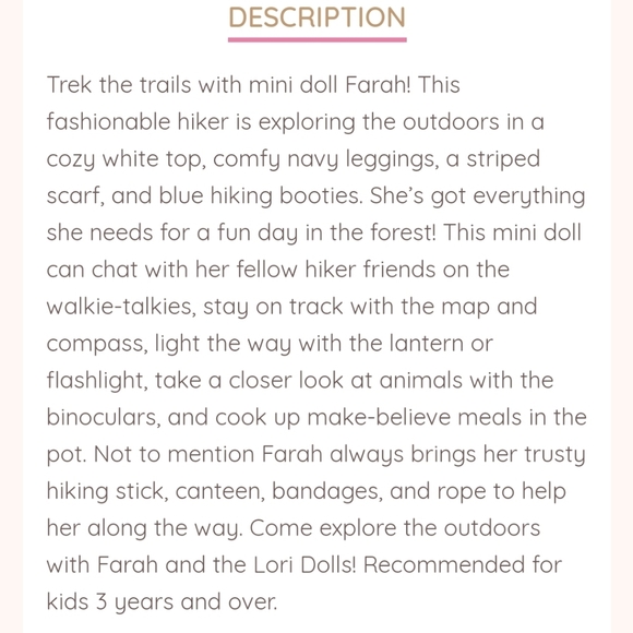 Hiking Doll Set - Picture 8 of 8